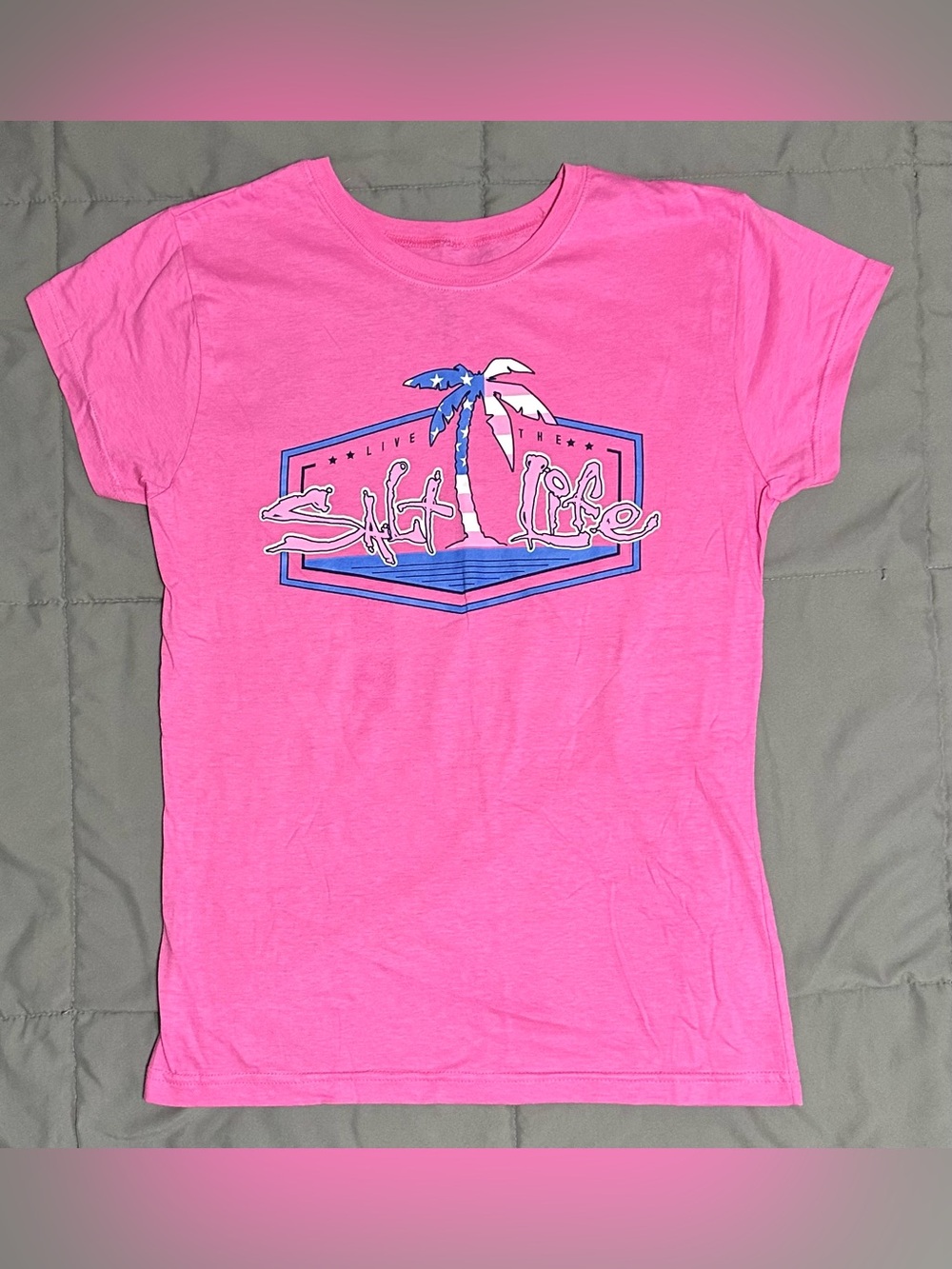 NWOT Salt Life Pink Graphic Kids T-Shirt XL